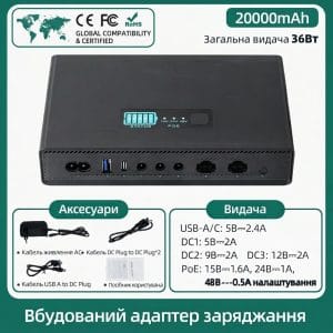 ДБЖ 36 Вт [20000 мА·год]